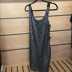 Little black & gray sequence dress